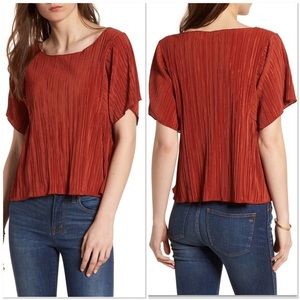 Madewell Texture and Thread Micropleat Top (XS)